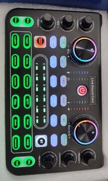 Live Sound Card mixer audio zmiana głosu efekty