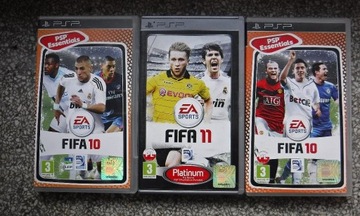 FIFA 10,10,11 Zestaw 3 płyt PSP Zobacz 