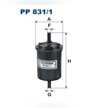 Filtr paliwa PP 831/1 CITROËN, RENAULT, FIAT, OPEL