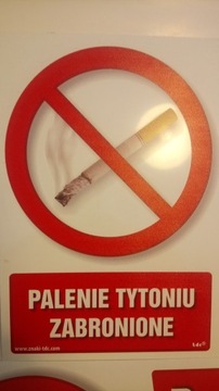Znak - palenie tytoniu zabronione