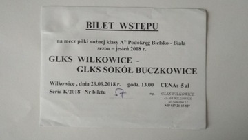 Bilet GLKS Wilkowice 