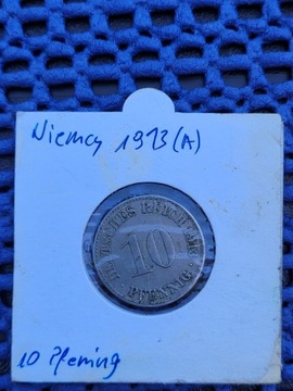 Niemcy, 10 fenigów 1913 lit. A