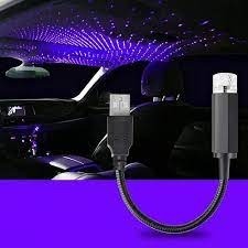 Projektor LED do samochodu USB efekt gwiaz 