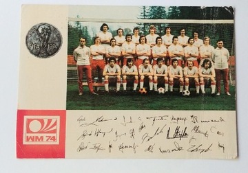 Pocztówka, karta pocztowa Orły Górskiego 1974