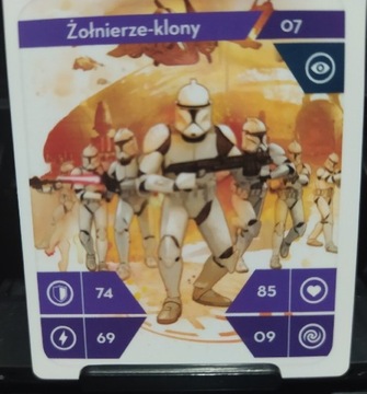 Karta Star Wars Żołnierze-klony 07 Kaufland