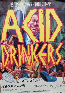 ACID DRINKERS plakat koncertowy