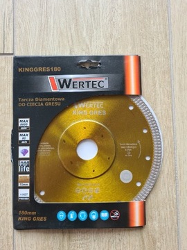 Tarcza diamentowa WERTEC 180mm do gresu NOWA 