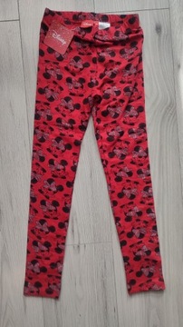 Legginsy 128 Disney grubsze ocieplane Nowe 