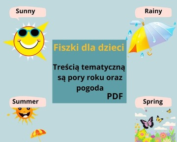 Fiszki w jezyku angielskim pory roku i pogoda