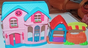 Mini Domek dla Lalek + farma Playskool 