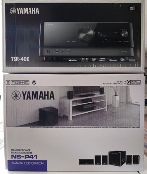 Amplituner  Yamaha TSR-400 + NS-P41 GW 24 Msc NOWY