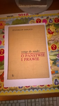 Wstęp do nauki o państwie i prawie  S.Ehrlich