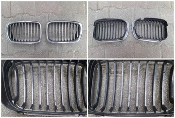 Nerki Atrapa Grill BMWE46 Przedlift Chrom Oryginał