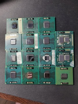 Procesory Intel seria M, T, P - zestaw 15 sztuk
