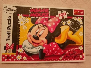 Puzzle 100elementów Wesoła Minnie Trefl