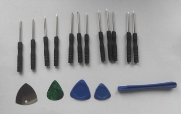 Zestaw 17 narzędzi - śrubokrętów wkrętaków małych 