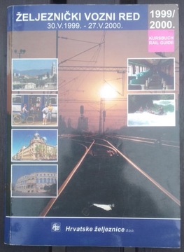 Sieciowy rozkład jazdy kolei Chorwacja HŽ 1999