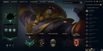 Konto league of legends, dużo skórek, Emerald 4