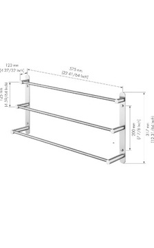 3-poziomowy wieszak łazienkowy 