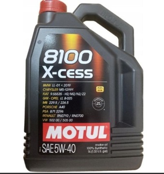 Olej silnikowy Motul 8100 X-cess 5 l 5W-40