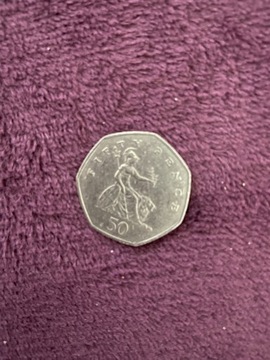 Moneta fifty pence rok 1997