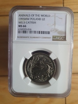 1995r 2zł SUM - Mennicza Grading NGC MS66