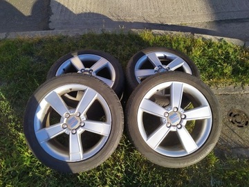 Felgi 17' 5x100 z oponami letnimi 