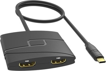 ADAPTER USB C NA PODWÓJNE HDMI