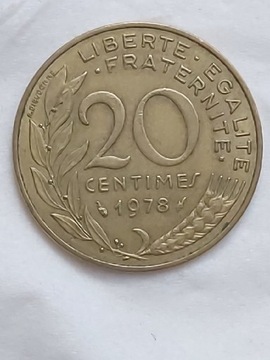032 Francja 20 centymów, 1978