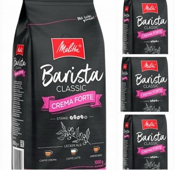 4 x1 kg MELITTA BARISTA CREMA FORTE ziarno