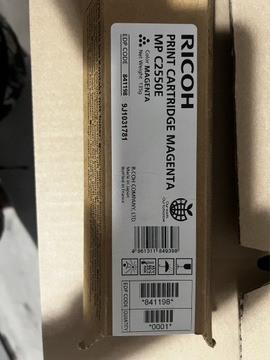 Toner Ricoh MP C2550E Magenta Cartridge 