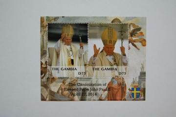 Gambia Sw 6967-68** Jan Paweł II /ms/