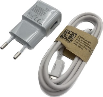 Ładowarka sieciowa kostka kabel USB 2A+Micro white