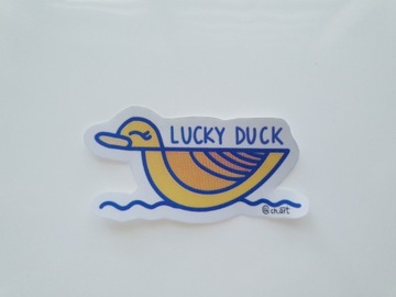 CH.ART naklejka LUCKY DUCK 1szt.