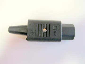 WTYK ZASILAJĄCY AC ŻEŃSKI do kabla o śr. 8 mm