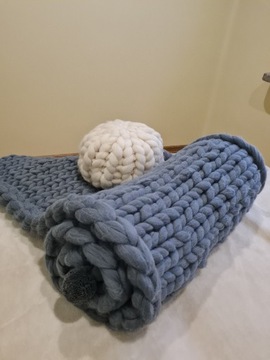 KOC z wełny czesankowej 185/65 cm + poduszka