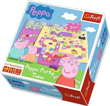 GRA ŚWINKA PEPPA - PEPPA PARTY TIME 2w1TREFL 