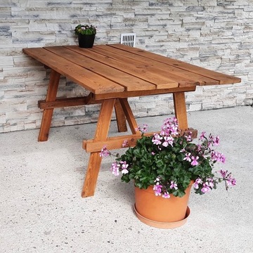 Stół ogrodowy drewniany 90x160