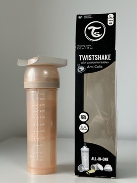 TwistShake butelka antykolkowa 330ml smoczek L4m+ 