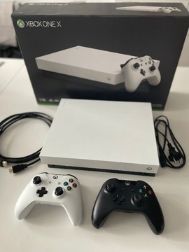 Konsola Xbox One X Robot White 1TB + 2 pady