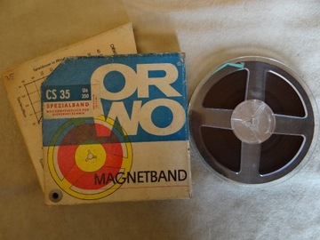 Taśma magnetofonowa szpulowa ORWO szpula 14,7 cm 