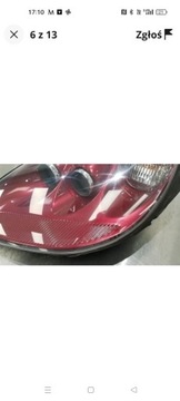 Lampa lewa Corvette C6 kolor monterey Red 