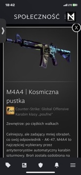 Skin CS:GO M4A4 | Kosmiczna pustka