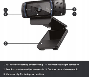 Kamerka Logitech C920 PRO HD Webcam