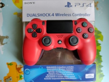 Dualshock 4 V2 PS4 Sony Magma Red zobacz stan Jak Nowy Gw