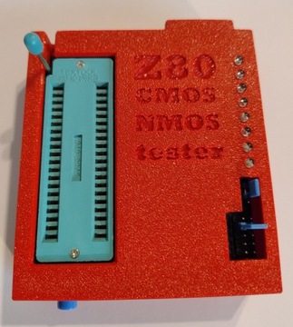 Tester do procesora Z80, wykrywa wersję CMOS albo NMOS