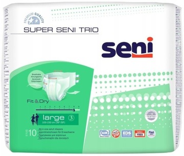 Pieluchomajtki Super Seni Trio w rozmiarze  L 