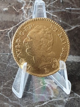 Złota moneta 1786  Francja Ludwik XVI Louis d'Or 