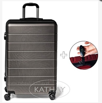 Duża walizka podróżna + waga bagażowa gratis