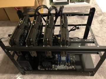 Koparka kryptowalut 4x RX VEGA 56 ETH 200 MH